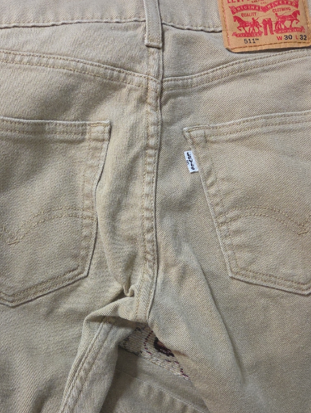 Levi's 511 Tan Denim Jeans with Signature Tab